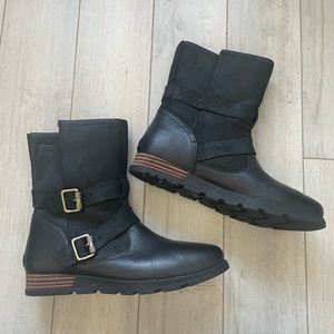 Sorel Major Moto Plaid Boots Size 10